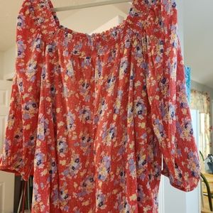 Chaps 3/4 sleeve top